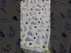 92%ポリエステル 8%スパンデックス 165gm 水に晒されたときに色を変える印刷布